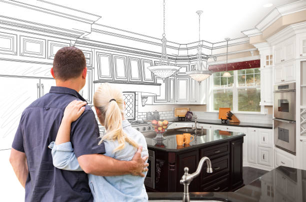 Custom kitchen cabinets installed in a Lumberton home